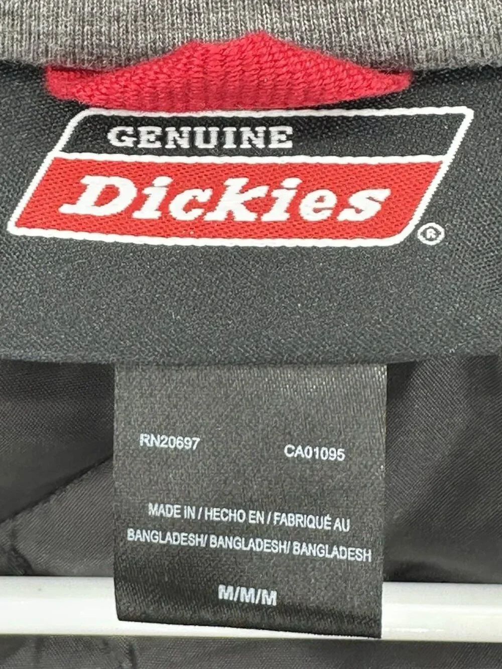 Dickies Jacket Mens M Brown Duck Canvas Hooded Coat Workwear Full Zip Adult